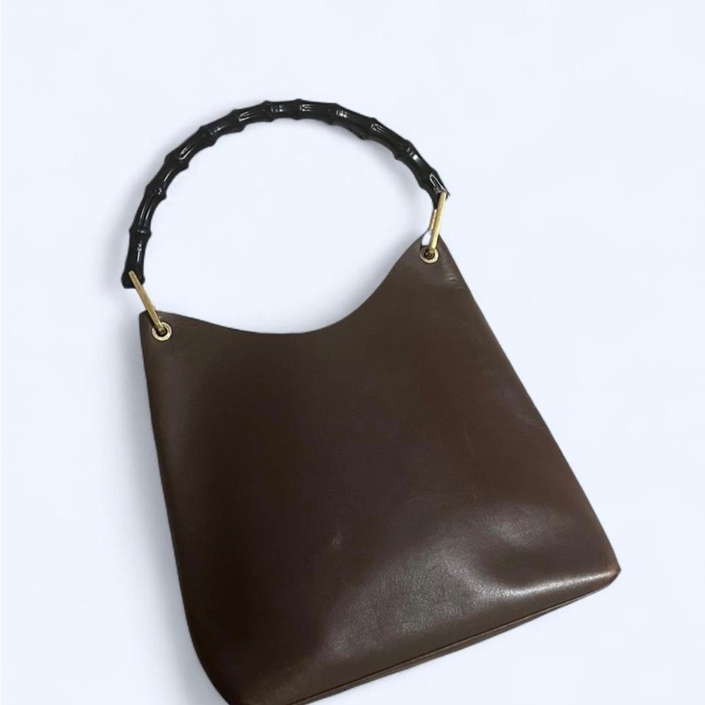 Gucci Elegant Brown Leather Bag
